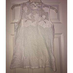Lucky Brand White Lace Tank
